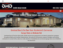Tablet Screenshot of overheaddoorstore.ca